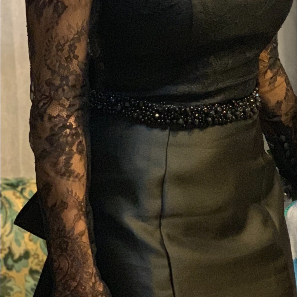 Terik Ediz Black lace gown with bow😻😻 - Picture 6 of 8